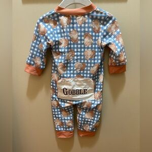 The Smocked Bear Thanksgiving Onesie
